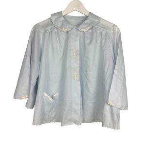 Saab Lingerie Women's Blue Bed Jacket size Medium